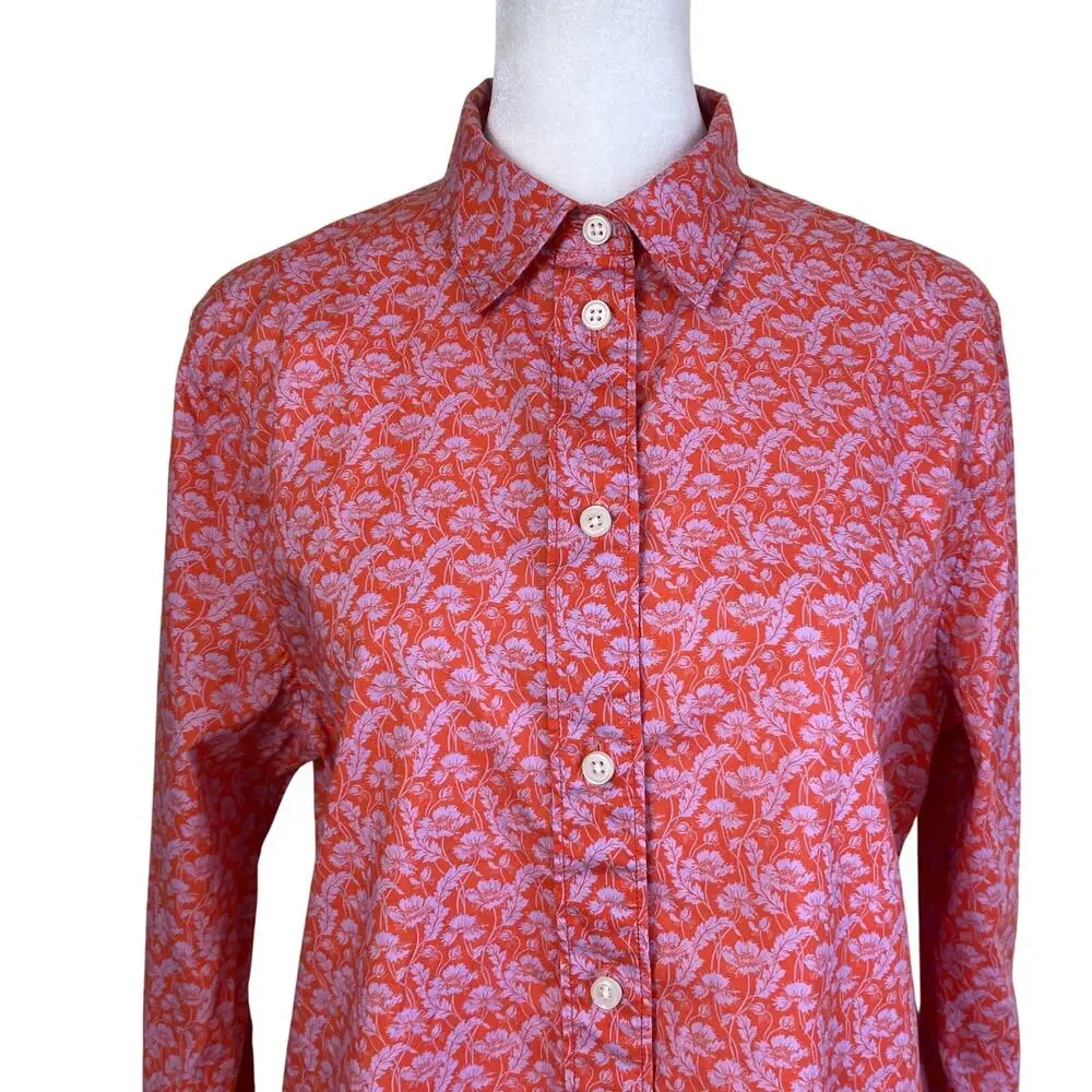 J. Crew Liberty Fabric Slim-Fit Button-down Shirt in Toutouayette Fabric Red - Picture 6 of 16